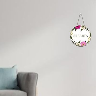 Personalized Name Wall Hanging For Bedroom, Living Room Decoration Gift For Someone Special Home Wall Decoration Customized Wall Hanging