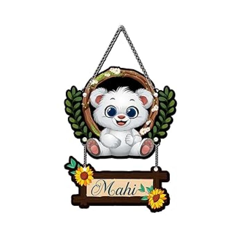 Personalized Cute Panda Wall Hanging For Home Decor Office Livingroom Bedroom Gift For Your Loved Daughter, Son, Sister Return Gift