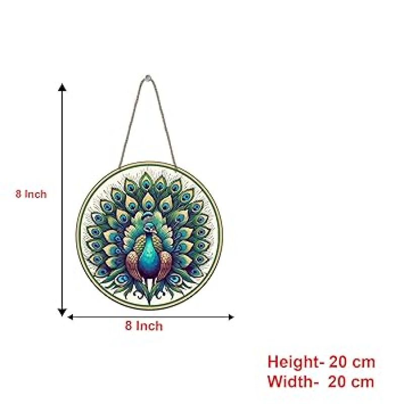 Beautiful Peacock Wooden Wall Hanging Decoration Items for Home Office Gift Wall Decor Hanging Items Wall Art Living Room Bedroom