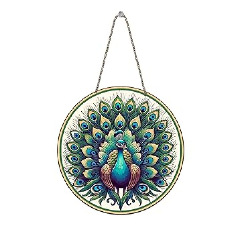 Beautiful Peacock Wooden Wall Hanging Decoration Items for Home Office Gift Wall Decor Hanging Items Wall Art Living Room Bedroom