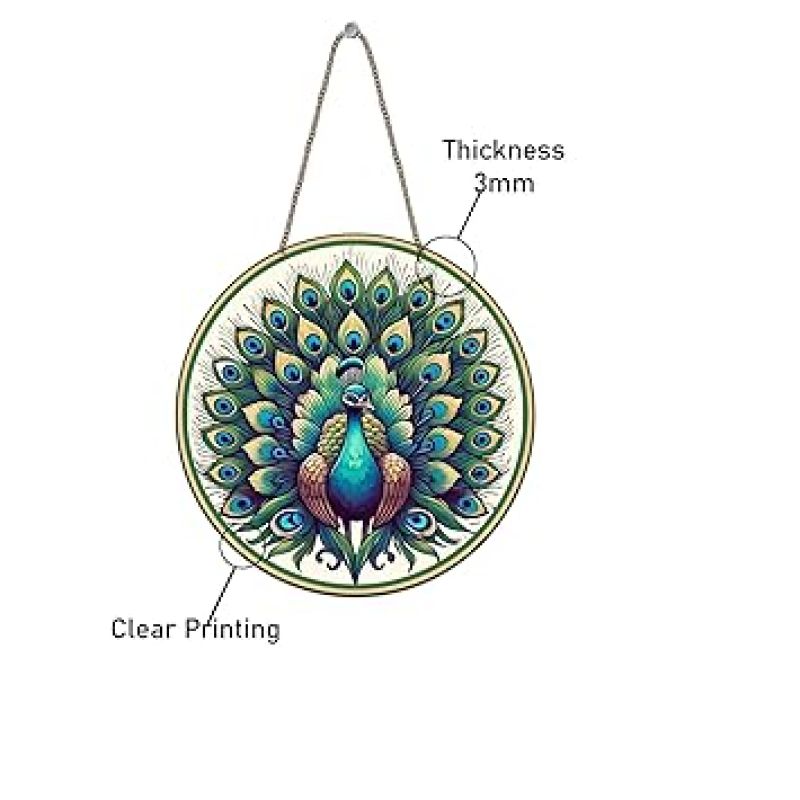 Beautiful Peacock Wooden Wall Hanging Decoration Items for Home Office Gift Wall Decor Hanging Items Wall Art Living Room Bedroom