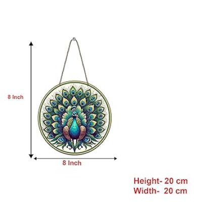 Beautiful Peacock Wooden Wall Hanging Decoration Items for Home Office Gift Wall Decor Hanging Items Wall Art Living Room Bedroom