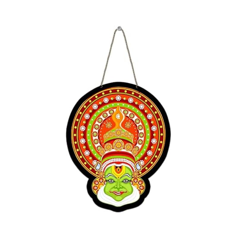 Traditional Kathakali Dancer Face Wall Hanging For Living Room Bedroom Wall Art Decorative Items Modern Painting Artworks Decoration
