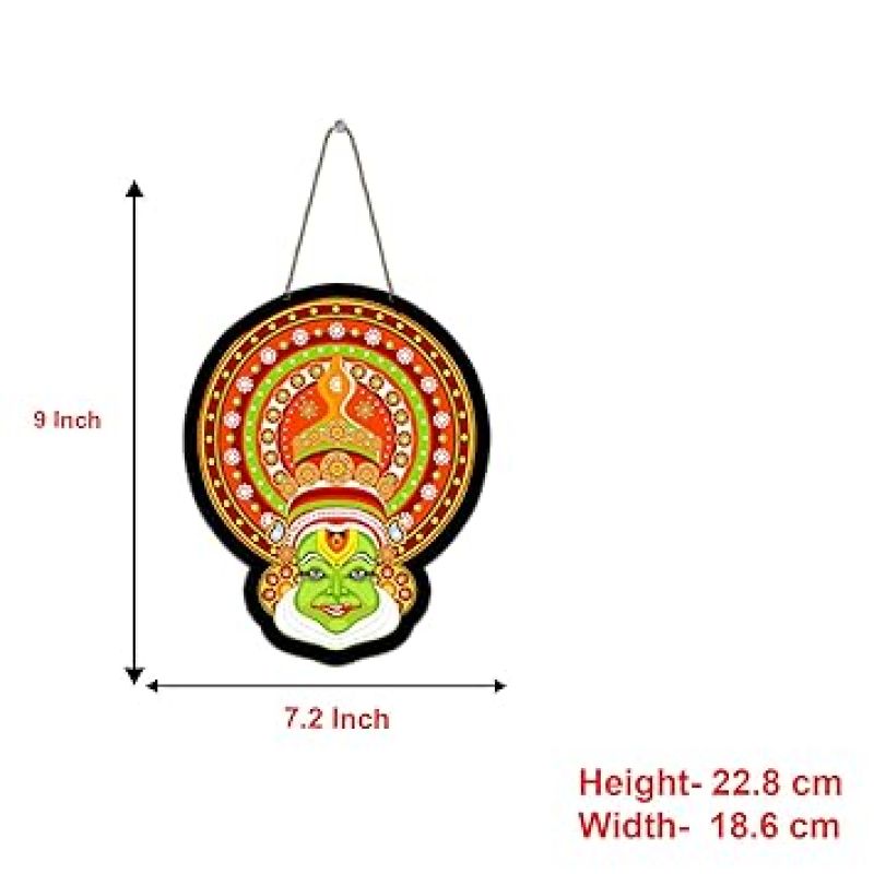 Traditional Kathakali Dancer Face Wall Hanging For Living Room Bedroom Wall Art Decorative Items Modern Painting Artworks Decoration