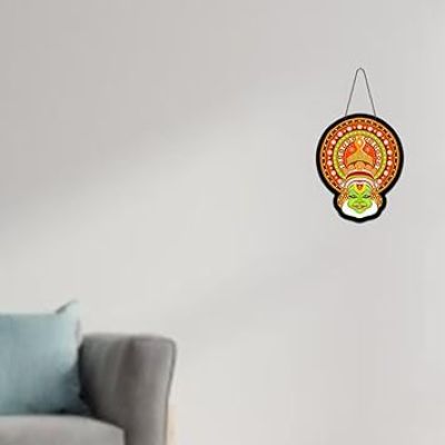 Traditional Kathakali Dancer Face Wall Hanging For Living Room Bedroom Wall Art Decorative Items Modern Painting Artworks Decoration