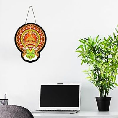 Traditional Kathakali Dancer Face Wall Hanging For Living Room Bedroom Wall Art Decorative Items Modern Painting Artworks Decoration
