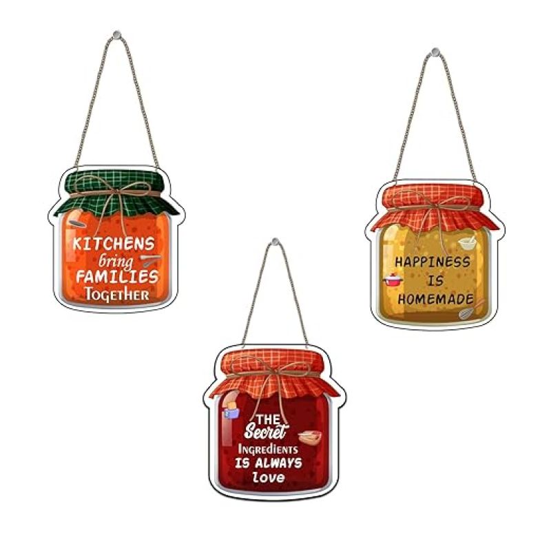 Wooden Jar Shape Wall Hangings for Home Decoration Wall Decor for Kitchen, Living Room Kitchen Wall Decor Modern Decoration Items Gifts