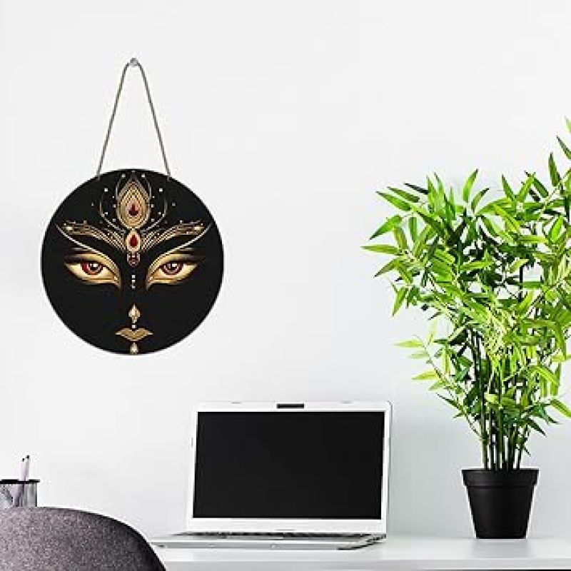 Maa Durga Wall Hanging Art Decoration Item for Home Office Living Room Pooja Room Decoration Items Religious Wall Art Festival Gift items