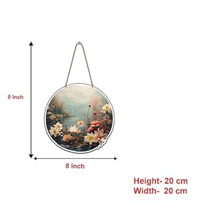 Floral Scenery Wall Hanging For Home Decoration Wall Décor for Living Room, Bedroom, Office Stylish Modern Decor Item for Hall