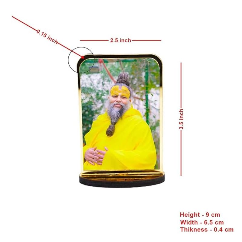 Parmanand ji Maharaj Car Dashboard Idol for Home, Office Desk, Pooja, Temple Showpiece Decoration, Festivals and Gifting Gift Item for Home Family and Friends