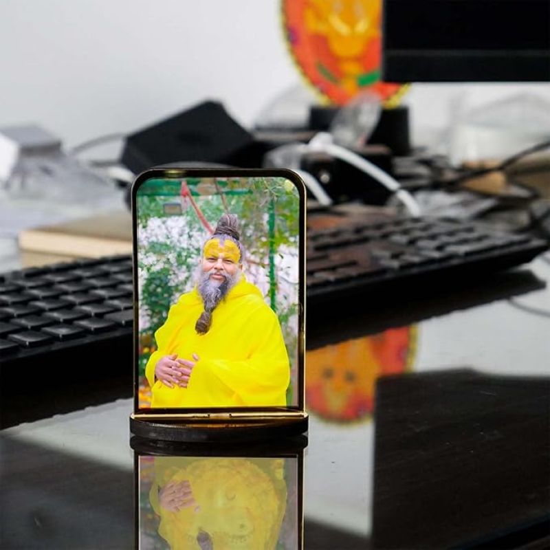 Parmanand ji Maharaj Car Dashboard Idol for Home, Office Desk, Pooja, Temple Showpiece Decoration, Festivals and Gifting Gift Item for Home Family and Friends