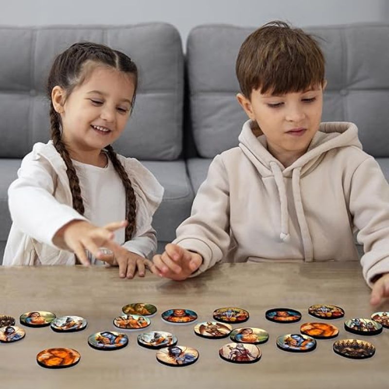 Ramayana Character Matching Memory Game for Toddlers Age 3 + Year Old Preschool Wooden Card Games for Kids Learning & Education Toys Birthday Return Gift