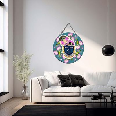 Shrinathji Wooden Wall Hanging Religious Wall Decor Items Spiritual Wall Art For Home or Office Living Room Bedroom Hall Perfect Choice For Gifting