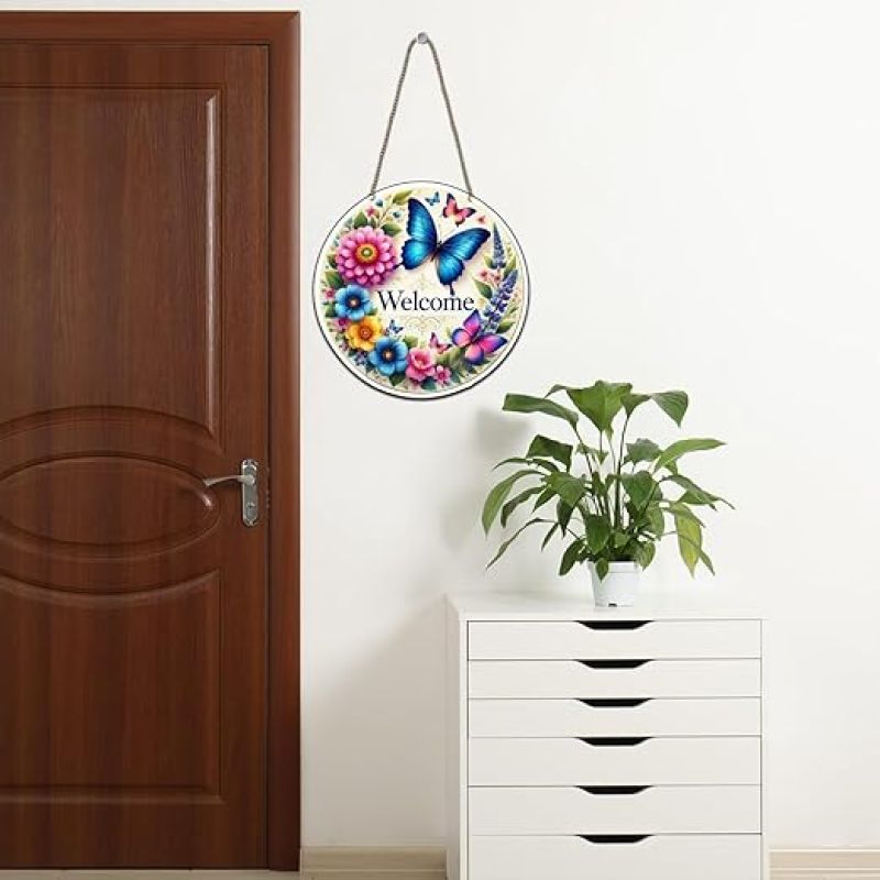 Welcome Wall Hanging Wall Hangings Decoration for Living Room Decorative Item for House Modern Wood Hanger Modern Decor Wall Art For
