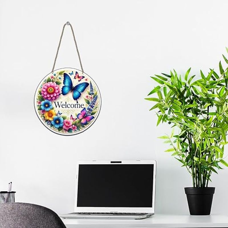 Welcome Wall Hanging Wall Hangings Decoration for Living Room Decorative Item for House Modern Wood Hanger Modern Decor Wall Art For