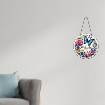 Welcome Wall Hanging Wall Hangings Decoration for Living Room Decorative Item for House Modern Wood Hanger Modern Decor Wall Art For
