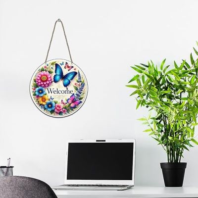 Welcome Wall Hanging Wall Hangings Decoration for Living Room Decorative Item for House Modern Wood Hanger Modern Decor Wall Art For
