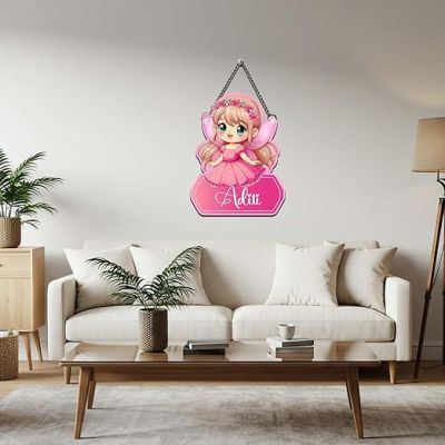 Personalized Princess Wooden Wall Hanging Customized With Name Girls Room Decoration Birthday Gift For Girls Wall Art for Living Room Bedroom Kids Room