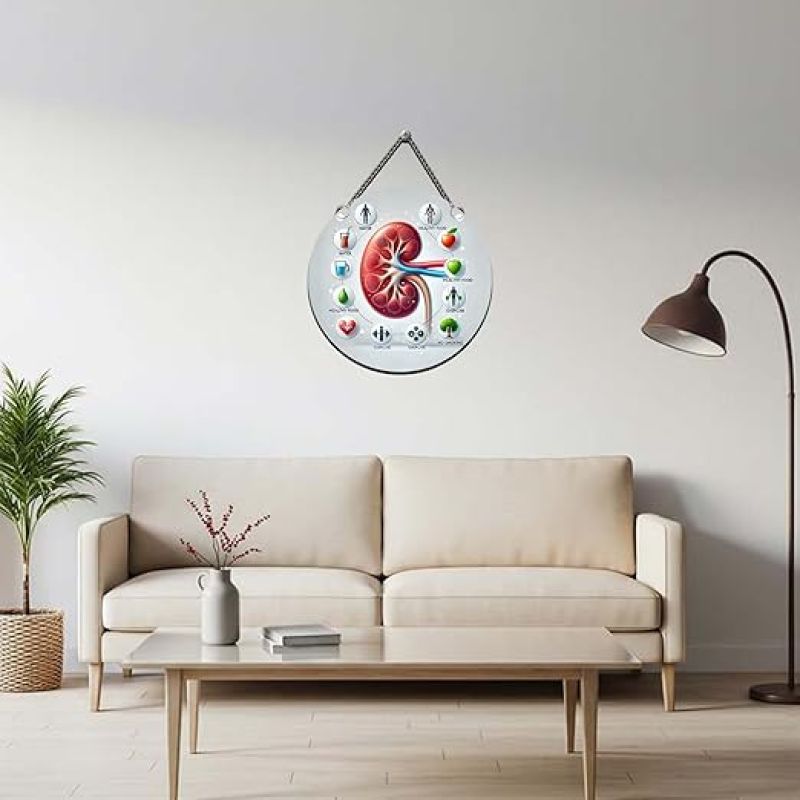 Kidney Diagram Wall Hanging Medical Student Room Decor Doctor Clinic Wall Decor Wall Hanger For Living Room, Bedroom, Hospital Nephrologist Clinic Decor