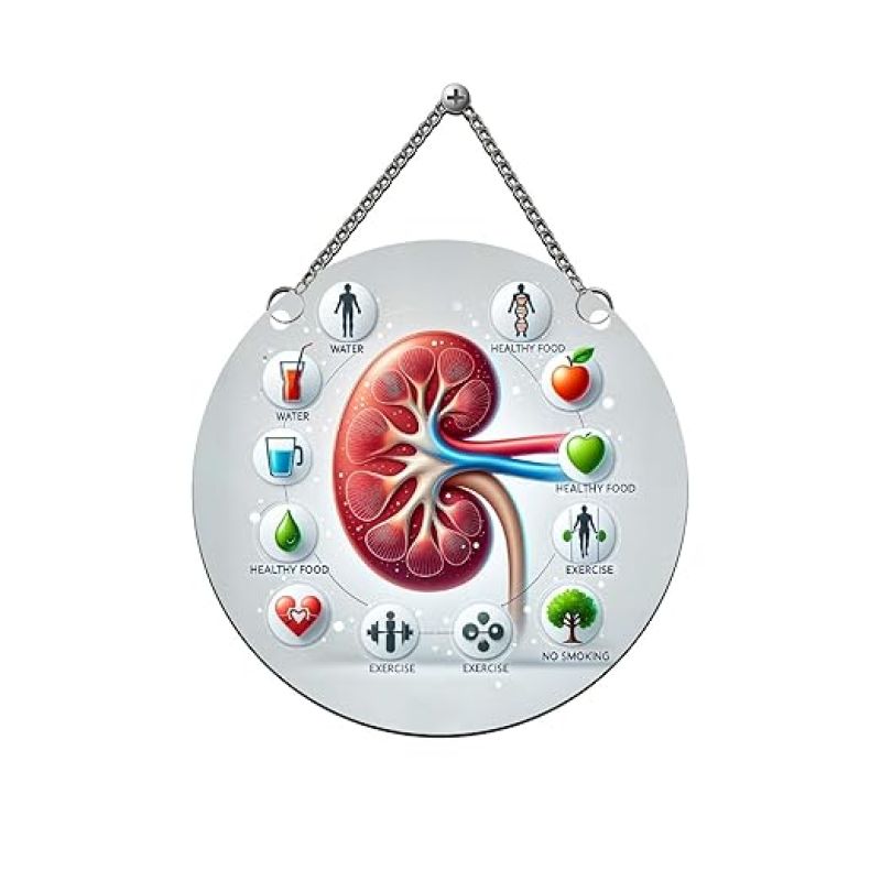 Kidney Diagram Wall Hanging Medical Student Room Decor Doctor Clinic Wall Decor Wall Hanger For Living Room, Bedroom, Hospital Nephrologist Clinic Decor