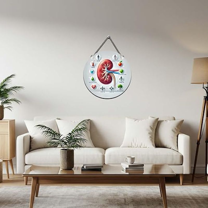Kidney Diagram Wall Hanging Medical Student Room Decor Doctor Clinic Wall Decor Wall Hanger For Living Room, Bedroom, Hospital Nephrologist Clinic Decor