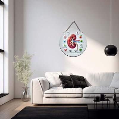 Kidney Diagram Wall Hanging Medical Student Room Decor Doctor Clinic Wall Decor Wall Hanger For Living Room, Bedroom, Hospital Nephrologist Clinic Decor
