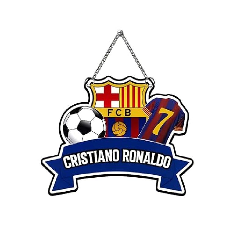 Wooden Cristiano Ronaldo Wall Hanging For Home Decoration Gift For Football Lover Boys Bedroom Wall Decor Artworks Wall Hangings