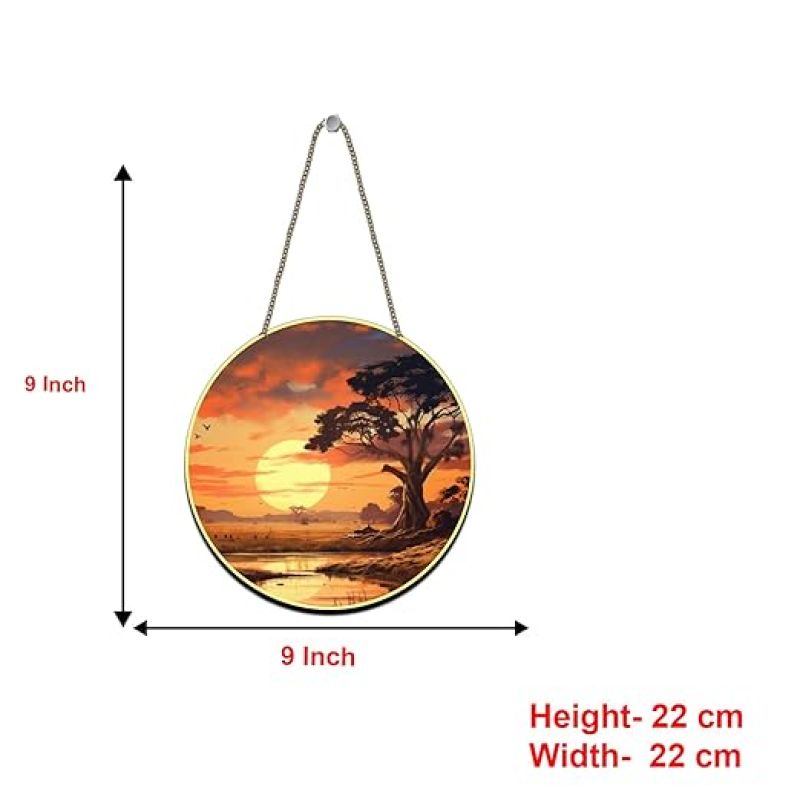 Sunset Wall Hanging Decor For Bedroom, Living Room, Hall & Office Home Decoration Wall Art Wall Sculpture Modern Artwork