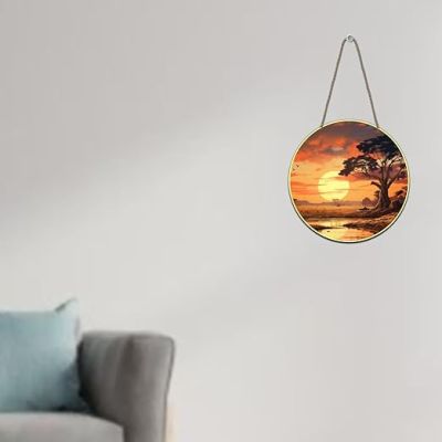 Sunset Wall Hanging Decor For Bedroom, Living Room, Hall & Office Home Decoration Wall Art Wall Sculpture Modern Artwork