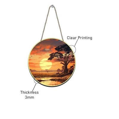Sunset Wall Hanging Decor For Bedroom, Living Room, Hall & Office Home Decoration Wall Art Wall Sculpture Modern Artwork