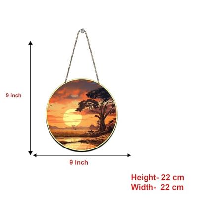 Sunset Wall Hanging Decor For Bedroom, Living Room, Hall & Office Home Decoration Wall Art Wall Sculpture Modern Artwork