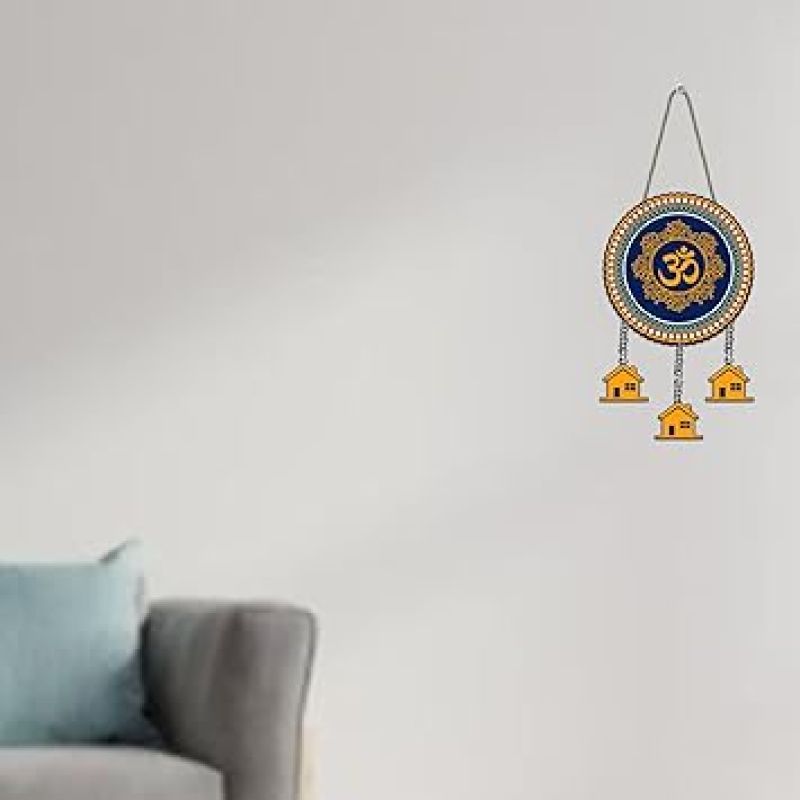 Om Wooden Wall Hanging for Living Room Decorative Item for House Wall Decoration Wall Art For Home, Office, Pooja Room Decoration Spiritual Home Decor