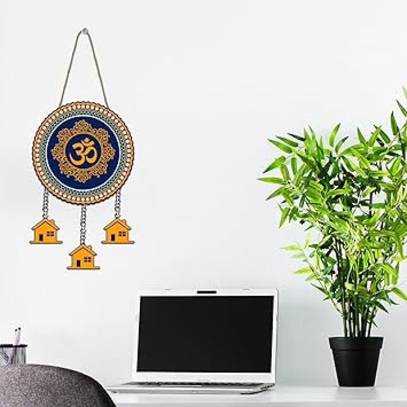 Om Wooden Wall Hanging for Living Room Decorative Item for House Wall Decoration Wall Art For Home, Office, Pooja Room Decoration Spiritual Home Decor