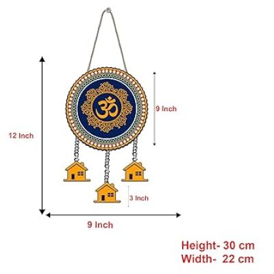 Om Wooden Wall Hanging for Living Room Decorative Item for House Wall Decoration Wall Art For Home, Office, Pooja Room Decoration Spiritual Home Decor