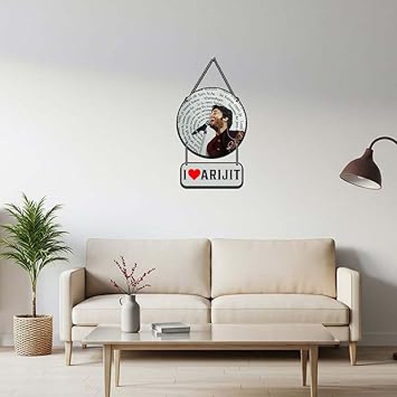 I Love Arijit Singh Wooden Wall Hanging For Home Decoration Gift For Music Lover & Arijit Fans Music Room Decor Wall Art Modern Artworks Items