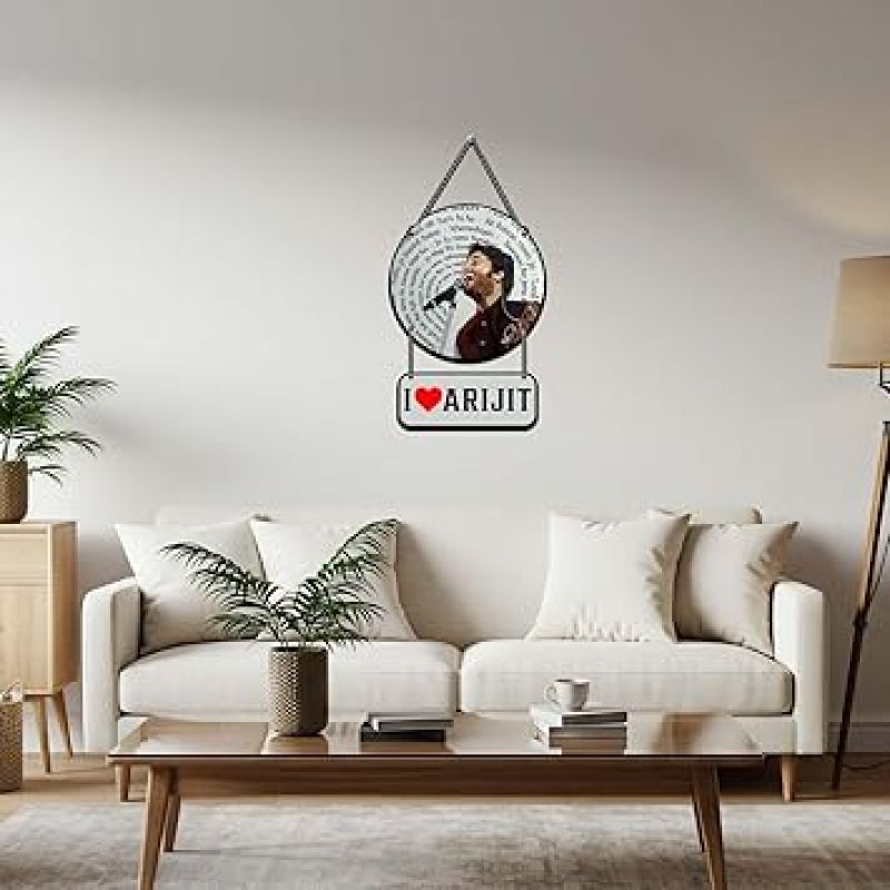 I Love Arijit Singh Wooden Wall Hanging For Home Decoration Gift For Music Lover & Arijit Fans Music Room Decor Wall Art Modern Artworks Items