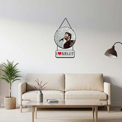 I Love Arijit Singh Wooden Wall Hanging For Home Decoration Gift For Music Lover & Arijit Fans Music Room Decor Wall Art Modern Artworks Items