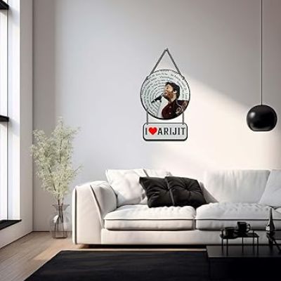 I Love Arijit Singh Wooden Wall Hanging For Home Decoration Gift For Music Lover & Arijit Fans Music Room Decor Wall Art Modern Artworks Items