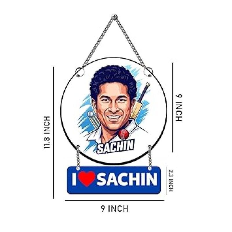 Cricketer Wall Hanging For Home Bedroom, Living Room Gift For Sachin Fans & Cricket Lover Home Wall Decoration Wall Art For Hall
