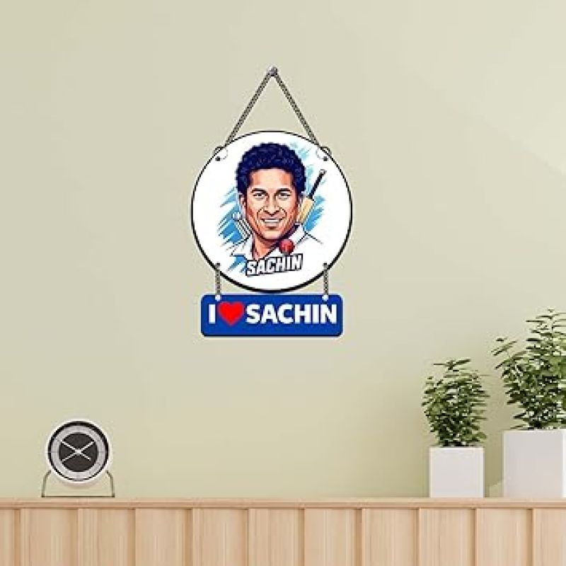 Cricketer Wall Hanging For Home Bedroom, Living Room Gift For Sachin Fans & Cricket Lover Home Wall Decoration Wall Art For Hall