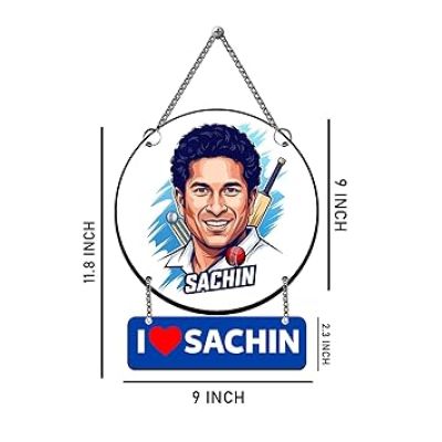 Cricketer Wall Hanging For Home Bedroom, Living Room Gift For Sachin Fans & Cricket Lover Home Wall Decoration Wall Art For Hall
