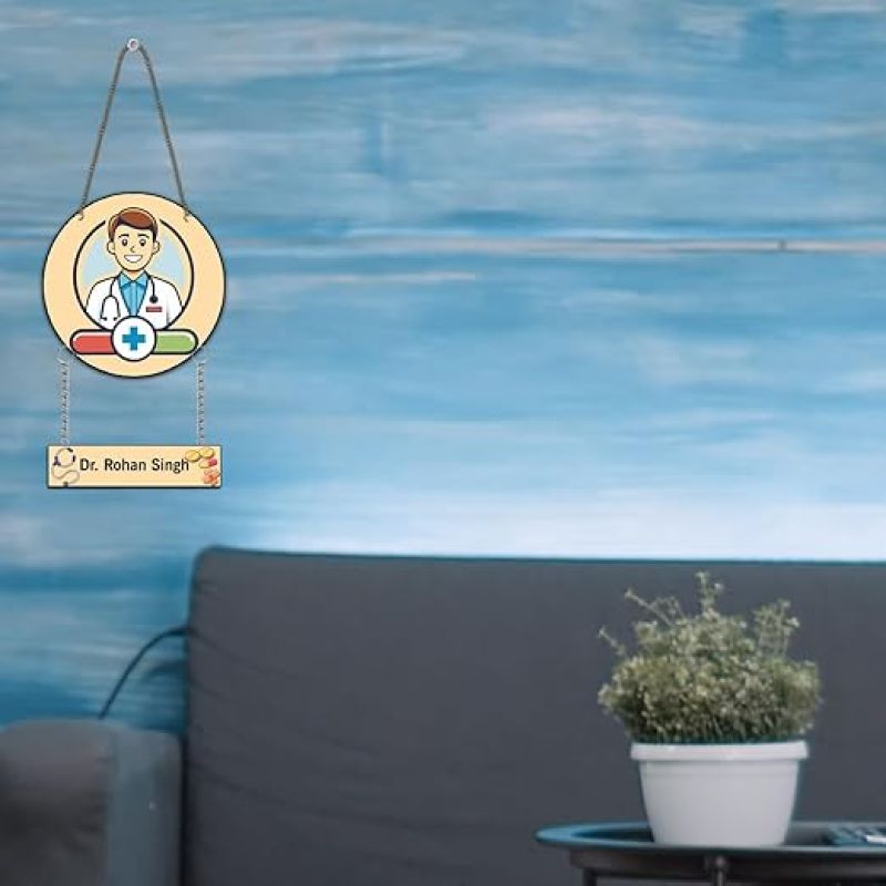 Personalized Doctor Wall Hanging Decorative Items For Study Room Kids Room Clinic Decoration Items Gift for Doctors Wall Art Decor
