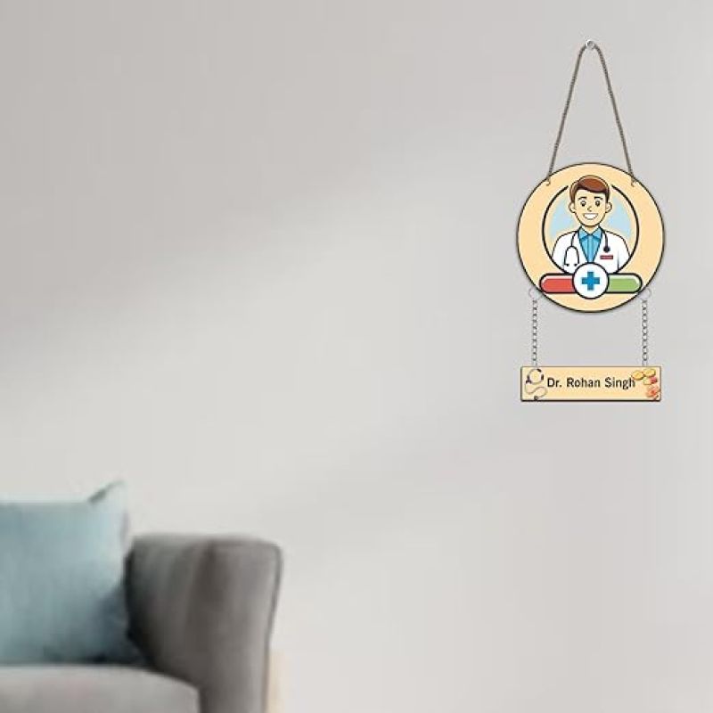 Personalized Doctor Wall Hanging Decorative Items For Study Room Kids Room Clinic Decoration Items Gift for Doctors Wall Art Decor