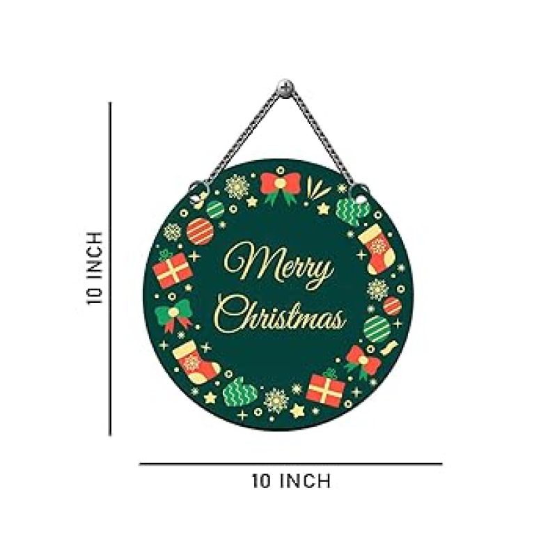 Merry Christmas Printed Wall Hanging Door Hanging For Home And Christmas Decorations Items Christmas Gift Items Home Decoration Wall Art