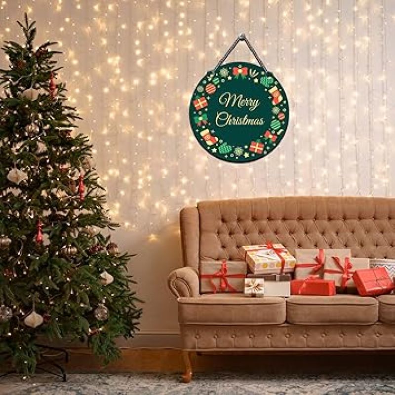 Merry Christmas Printed Wall Hanging Door Hanging For Home And Christmas Decorations Items Christmas Gift Items Home Decoration Wall Art