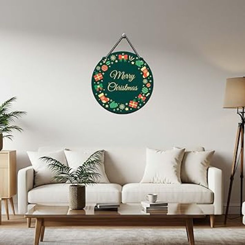 Merry Christmas Printed Wall Hanging Door Hanging For Home And Christmas Decorations Items Christmas Gift Items Home Decoration Wall Art
