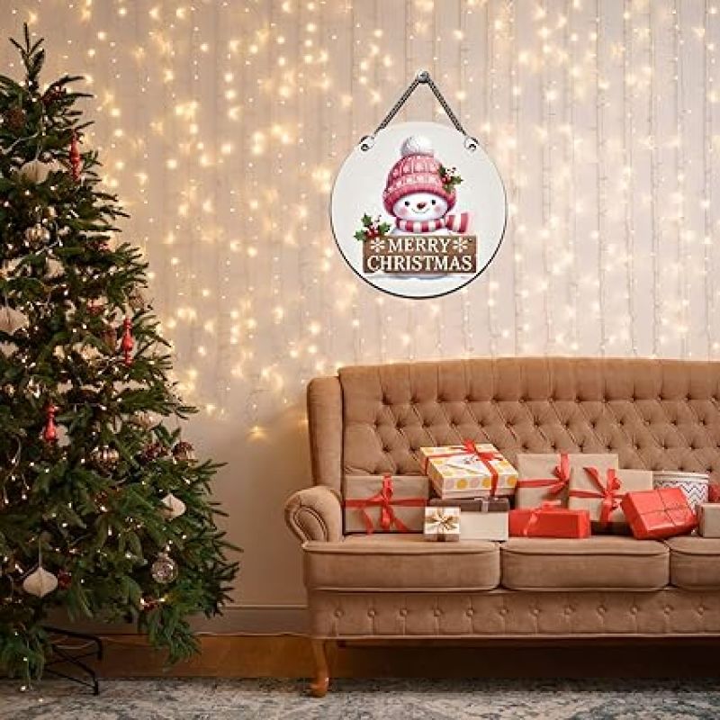 Merry Christmas Wooden Wall Hanging for Living Room, Bedroom, Kids Room & Hall Wishing Gift for Christmas Home Decoration for Wall Church Decoration