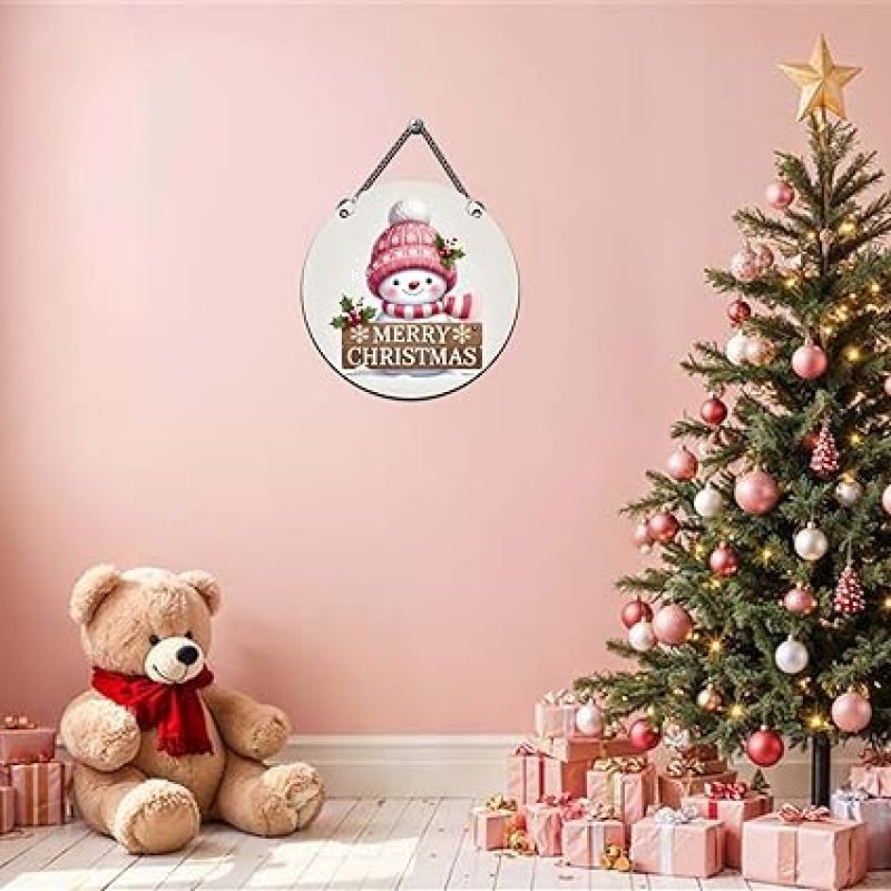 Merry Christmas Wooden Wall Hanging for Living Room, Bedroom, Kids Room & Hall Wishing Gift for Christmas Home Decoration for Wall Church Decoration