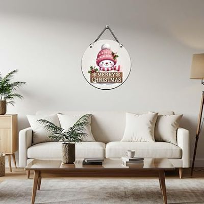 Merry Christmas Wooden Wall Hanging for Living Room, Bedroom, Kids Room & Hall Wishing Gift for Christmas Home Decoration for Wall Church Decoration