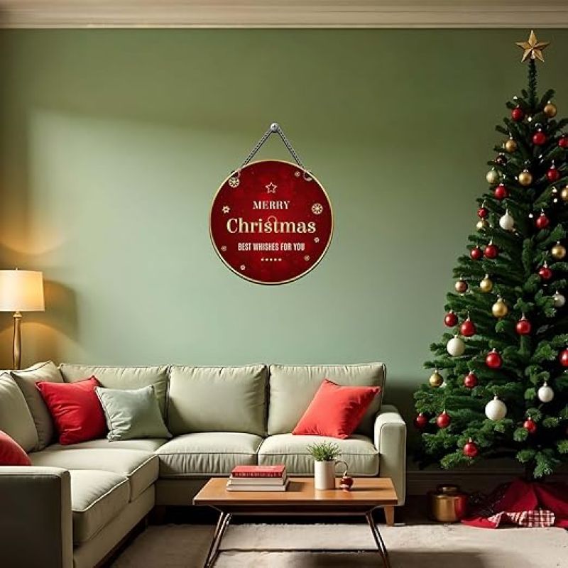 Merry Christmas Wall Hanging For Living Room, Bedroom, Hall & Office